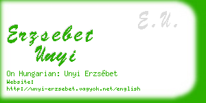 erzsebet unyi business card