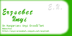 erzsebet unyi business card